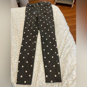 New with tags Paige polka dot skinny jeans